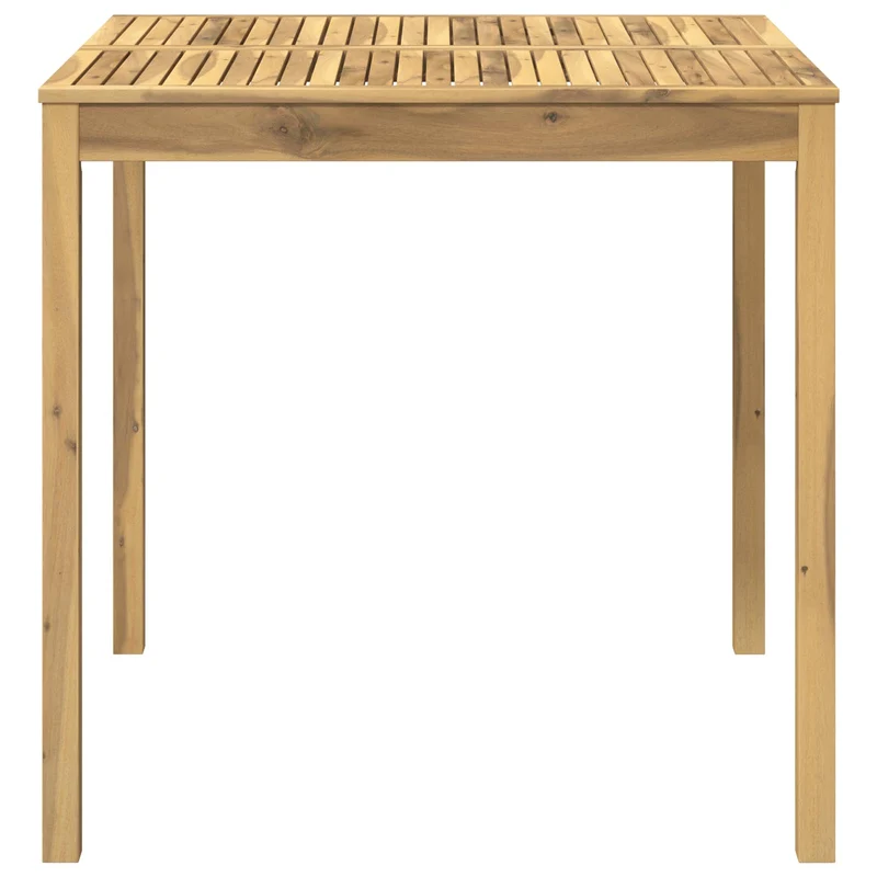 Garden Bar Table Whitewash 110 x 108.5 x 105 cm