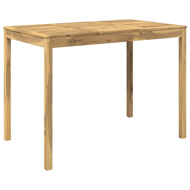 Garden Bar Table Whitewash 147 x 88.5 x 105 cm