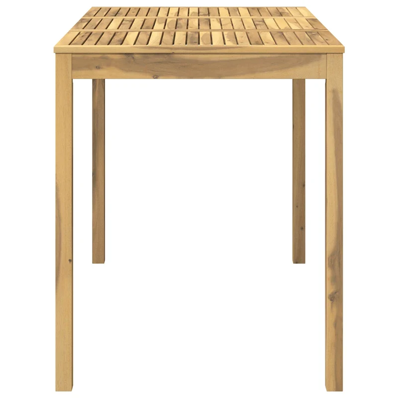 Garden Bar Table Whitewash 147 x 88.5 x 105 cm