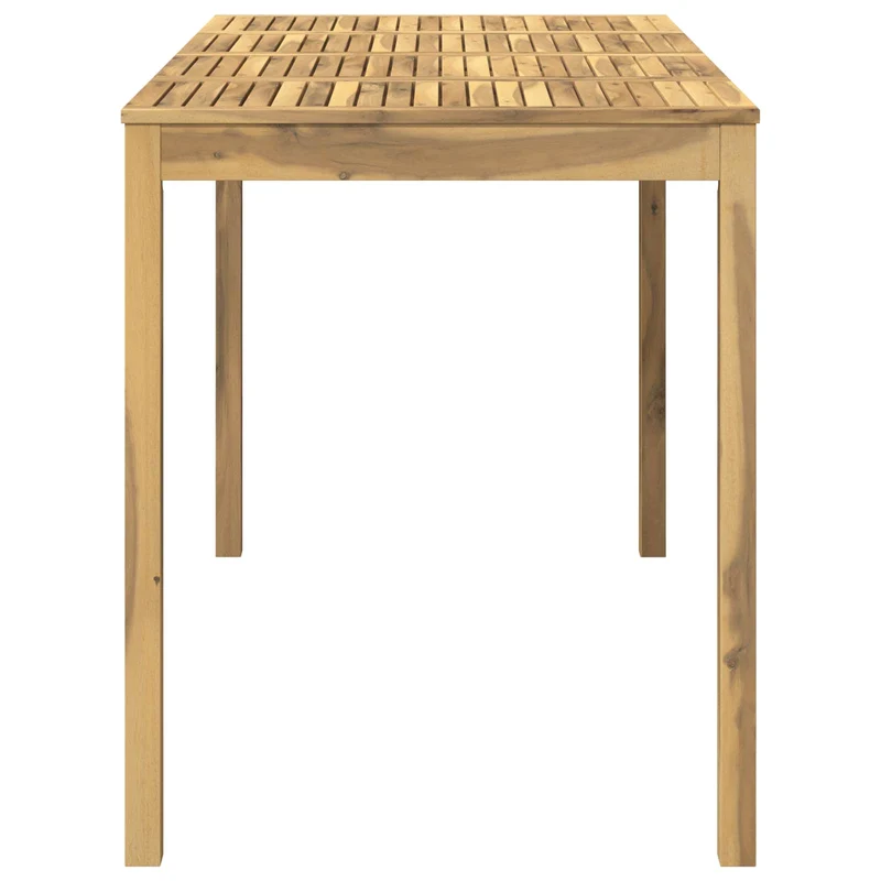 Garden Bar Table Whitewash 180 x 88.5 x 105 cm