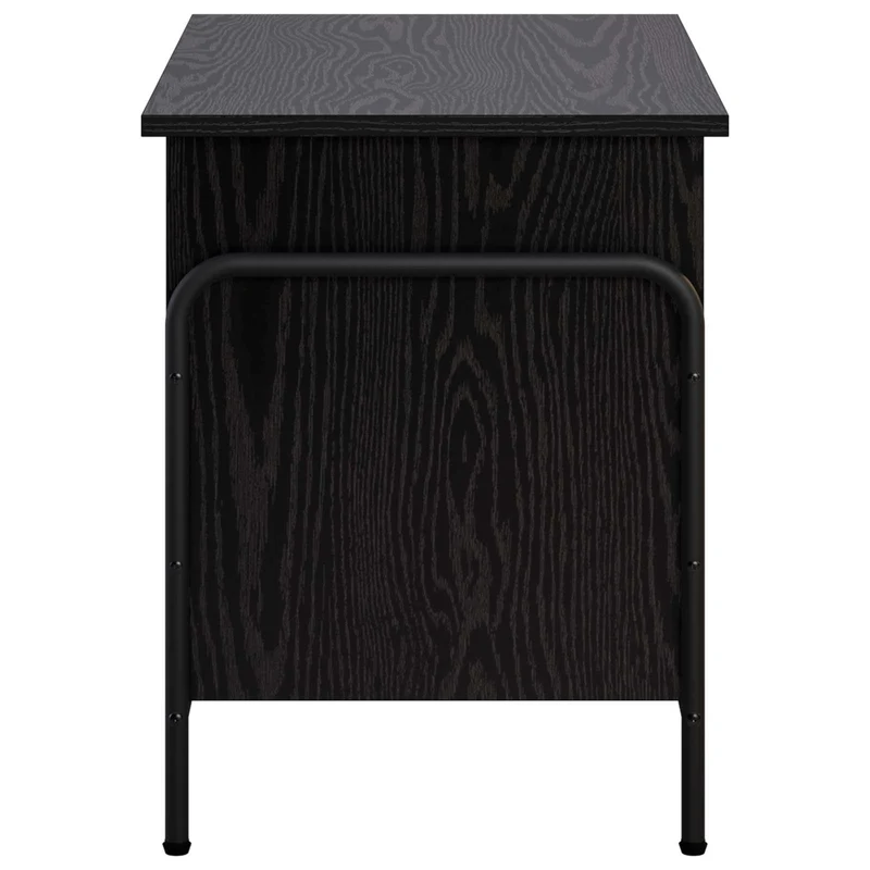 Storage Box Black Oak 60 x 40 x 49.5 cm Engineered Wood