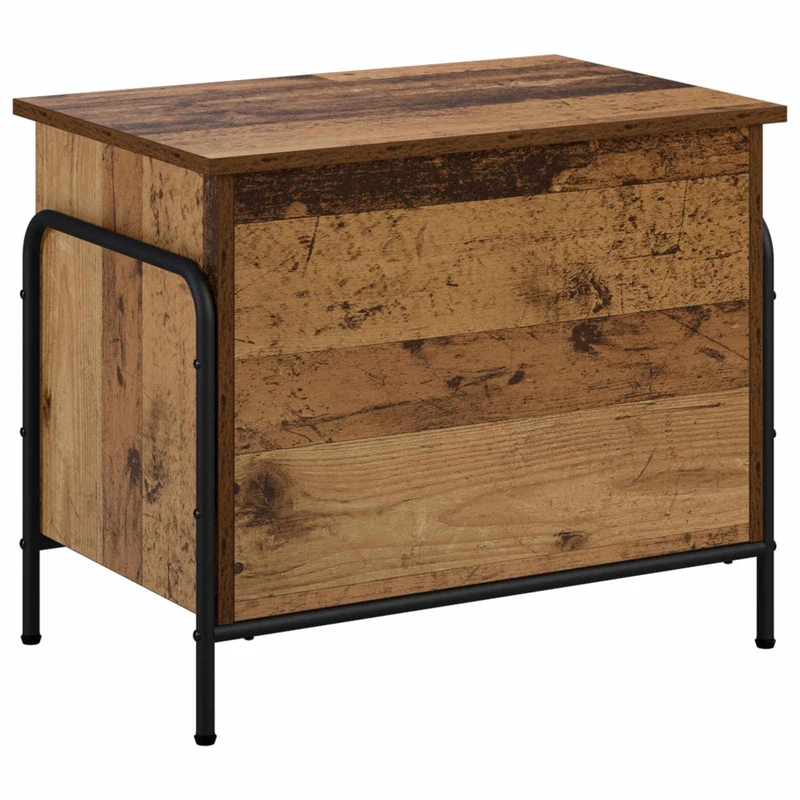 Storage Box Old Wood 60 x 40 x 49.5 cm Engineered Wood
