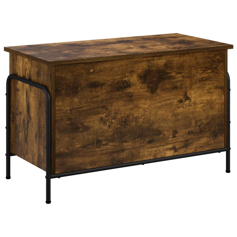 Storage Box Smoked Oak 80 x 40 x 49.5 cm Engineered Wood