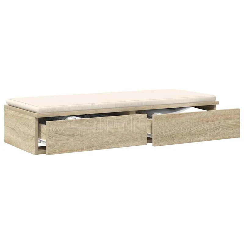 Bed Drawers Sonoma Oak 80 x 36.5 x 16.5 cm Engineered Wood