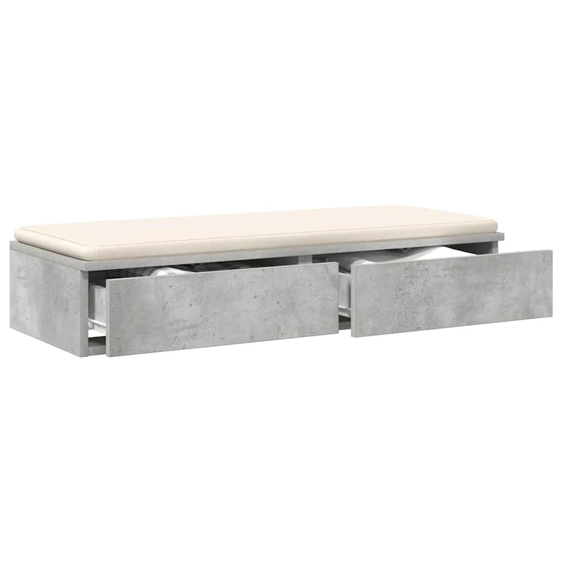 Bed Drawers Concrete Grey 80 x 36.5 x 16.5 cm Engineered Wood
