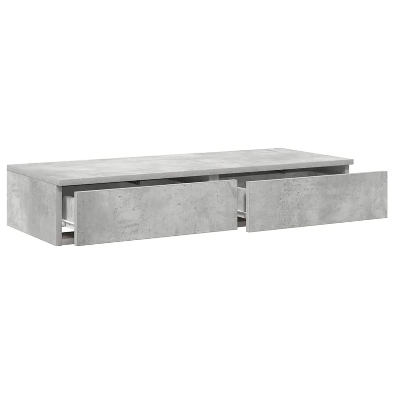 Bed Drawers Concrete Grey 80 x 36.5 x 16.5 cm Engineered Wood