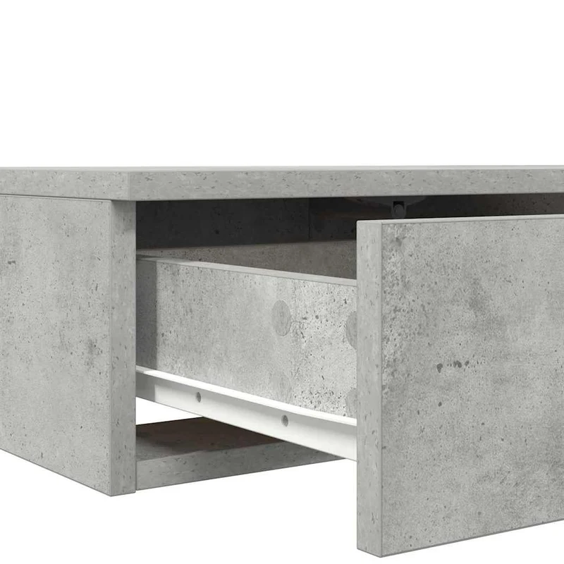 Bed Drawers Concrete Grey 80 x 36.5 x 16.5 cm Engineered Wood