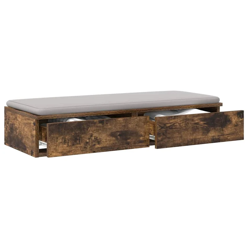 Bed Drawers Smoked Oak 80 x 36.5 x 16.5 cm Engineered Wood