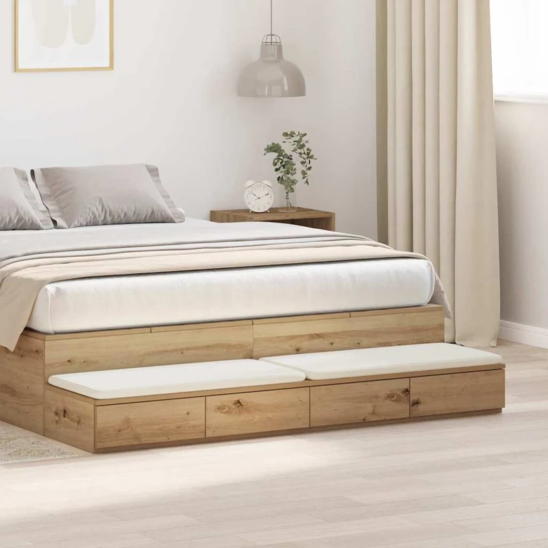 Bed Drawers Artisan Oak 140 x 36.5 x 16.5 cm Engineered Wood
