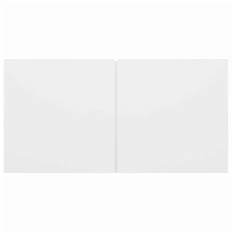 5 Piece TV Cabinet Set White Engineered Wood
