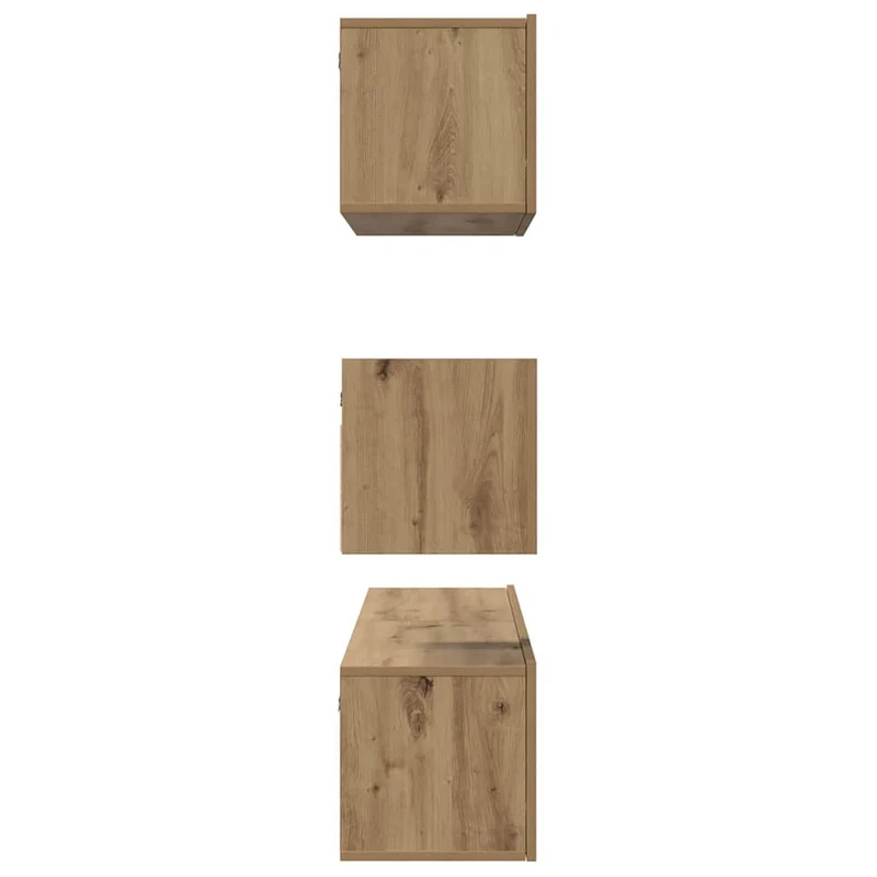 TV Cabinet Set 4 pcs Artisan Oak Engineered Wood
