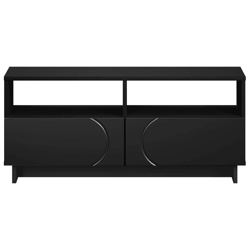 TV Stand 90 x 34.5 x 40 cm Black Engineered Wood