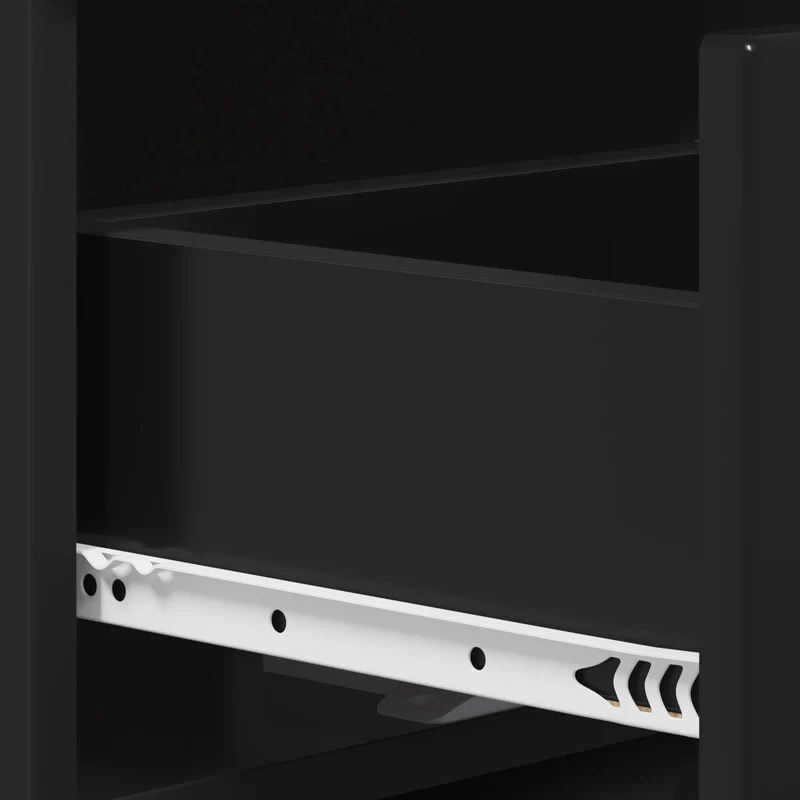 TV Stand 90 x 34.5 x 40 cm Black Engineered Wood