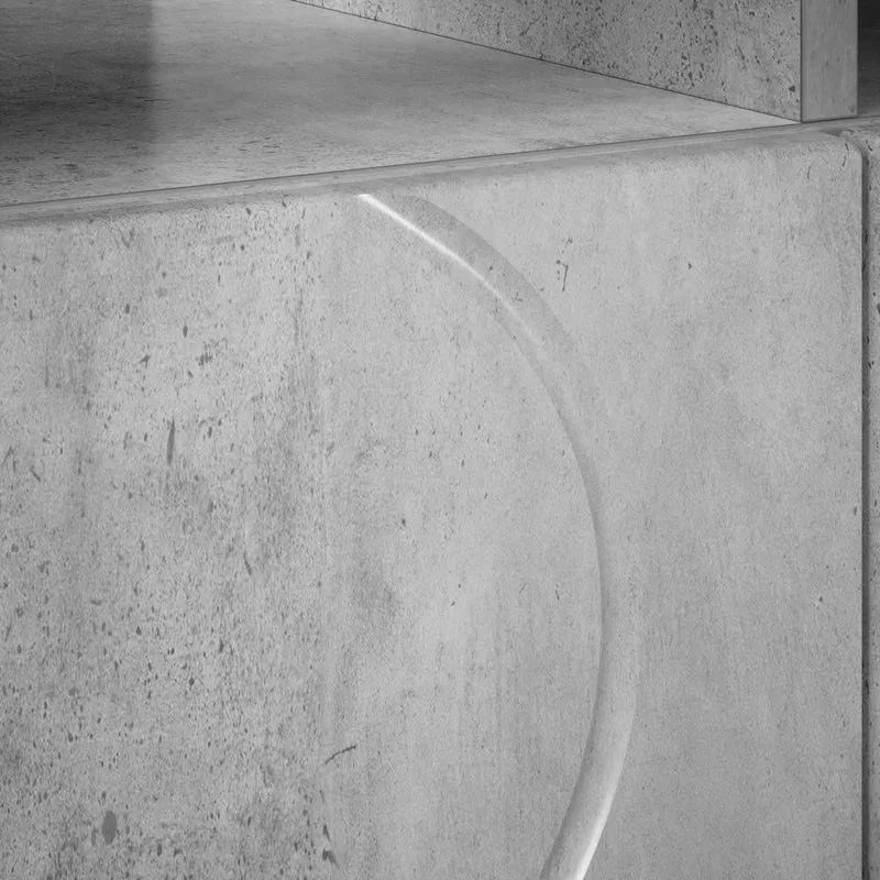 TV Stand 90 x 34.5 x 40 cm Concrete Grey Engineered Wood