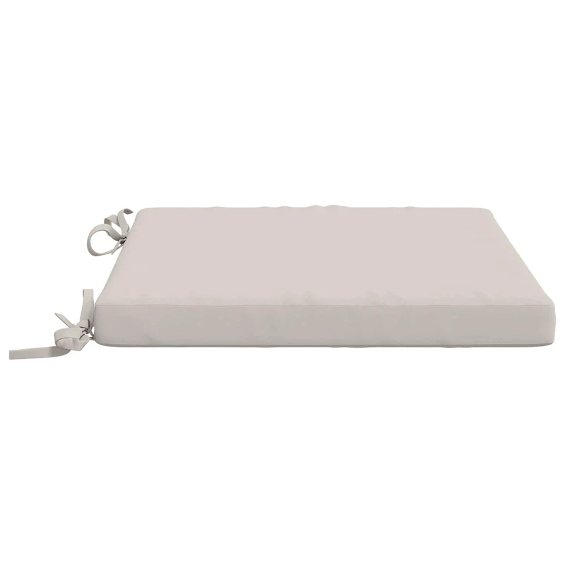 Seat Cushions SOEST 4 pcs 100% Polyester White 40 x 40 x 5 cm