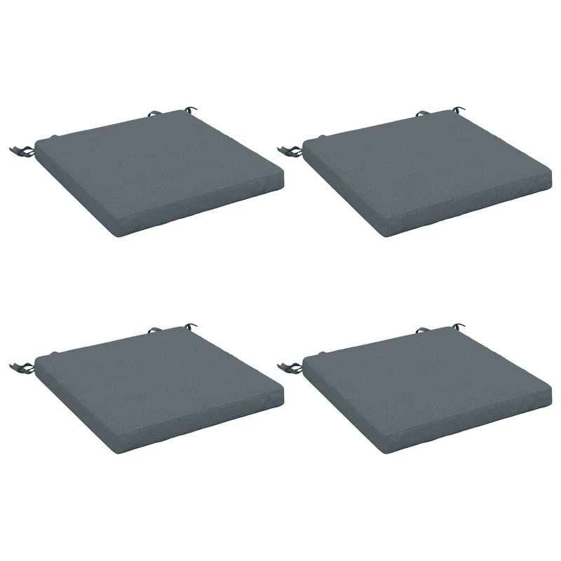 Seat Cushions SOEST 4 pcs 100% Polyester Blue 40 x 40 x 5 cm