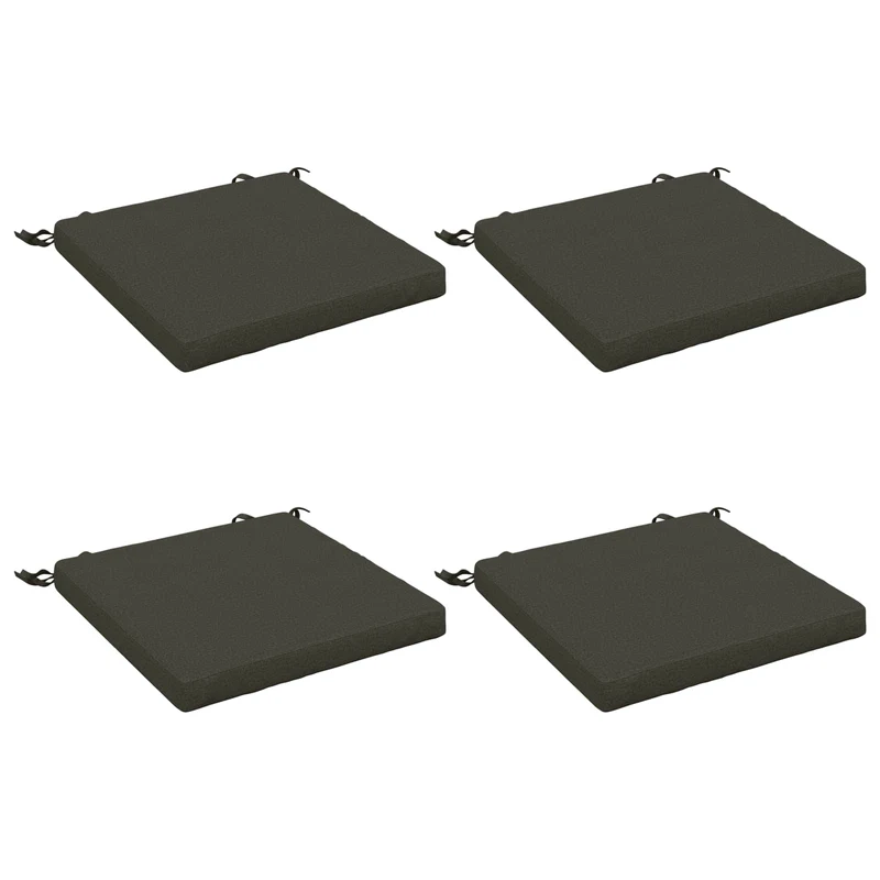 Seat Cushions SOEST 4 pcs 100% Polyester Anthracite