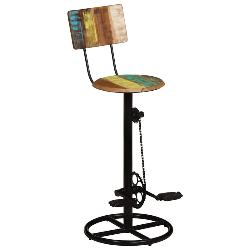 Bar Stools 2 pcs Solid Wood Reclaimed