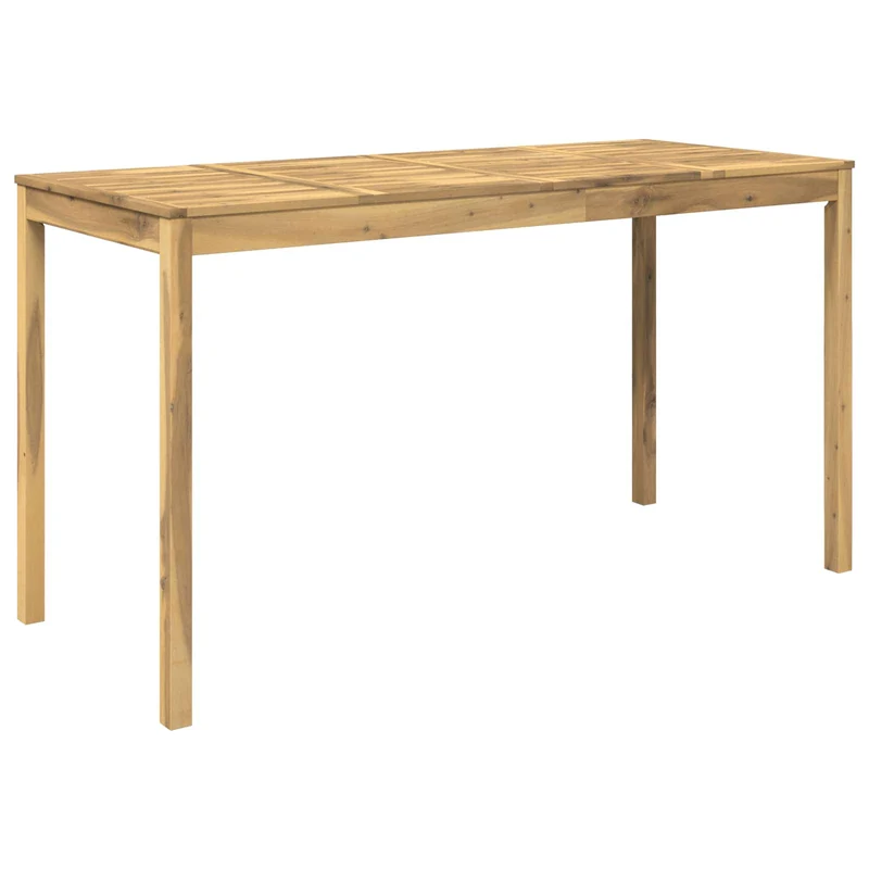 Garden Bar Table Whitewash 196 x 80.5 x 105 cm
