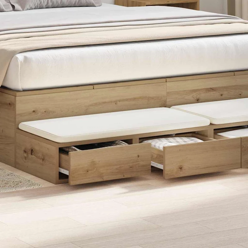 Bed Drawers Artisan Oak 160 x 36.5 x 16.5 cm Engineered Wood