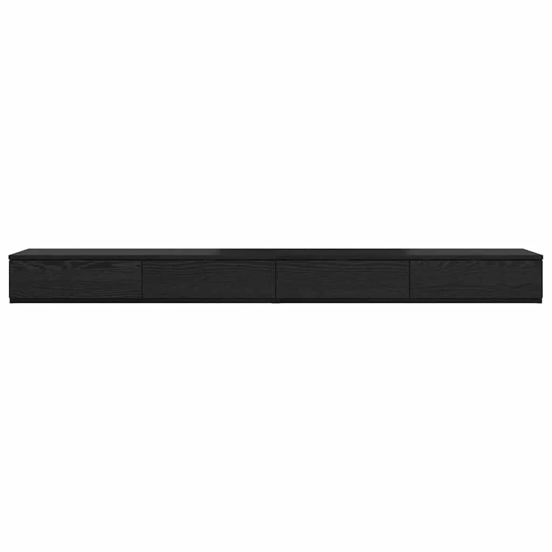 Bed Drawers Black Oak 180 x 36.5 x 16.5 cm Engineered Wood