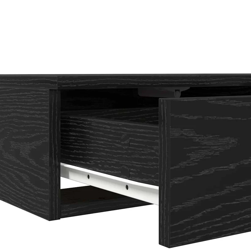 Bed Drawers Black Oak 180 x 36.5 x 16.5 cm Engineered Wood