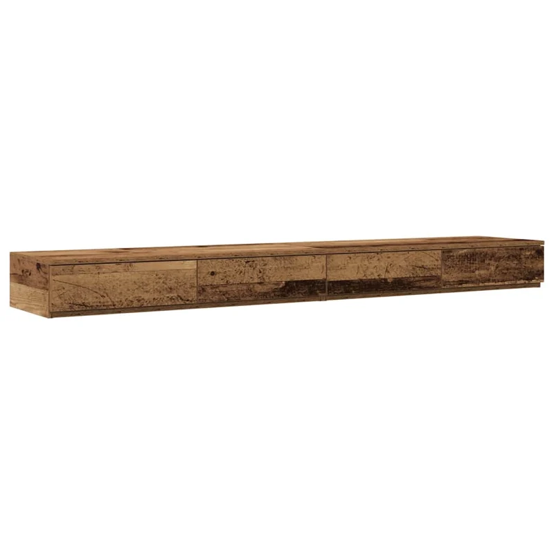 Bed Drawers Old Wood 180 x 36.5 x 16.5 cm Engineered Wood