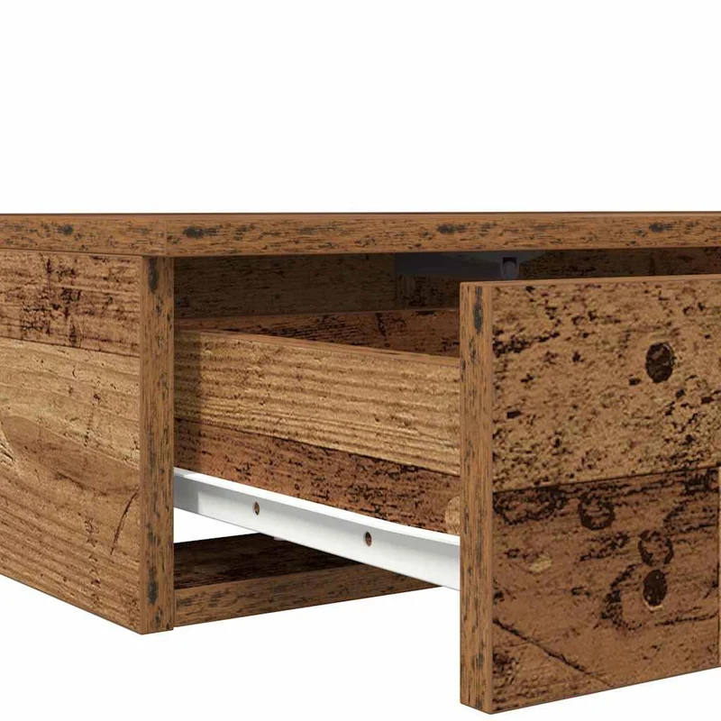 Bed Drawers Old Wood 180 x 36.5 x 16.5 cm Engineered Wood