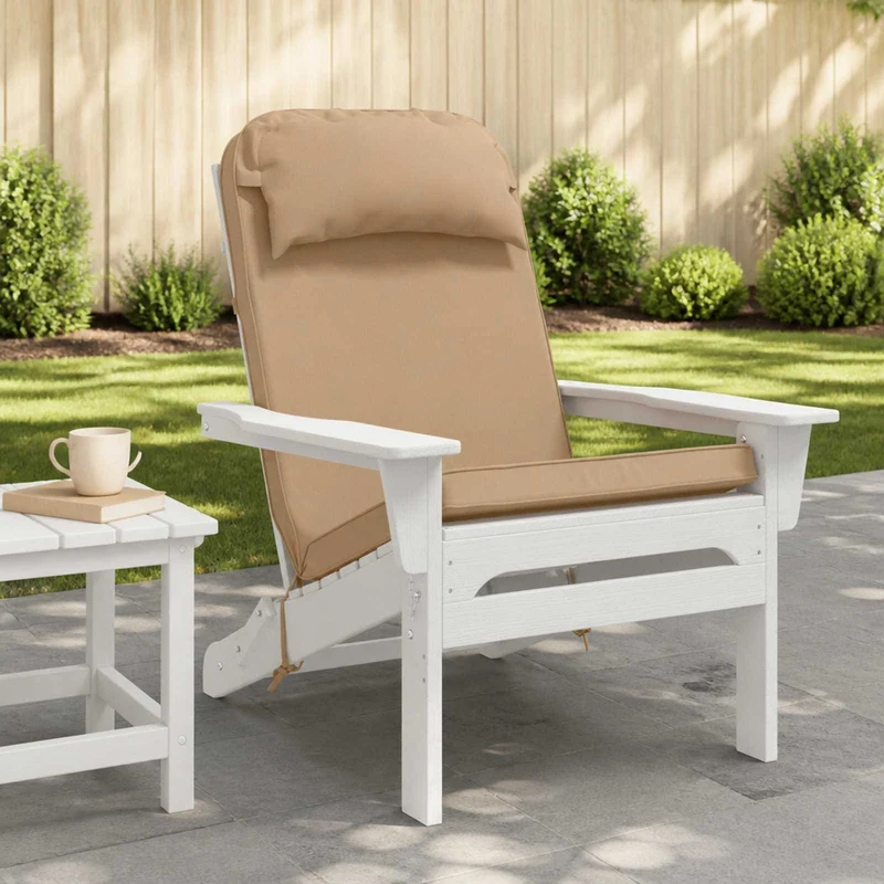 Adirondack Chair Cushion 100% Polyester Sand 124 x 55 x 5 cm
