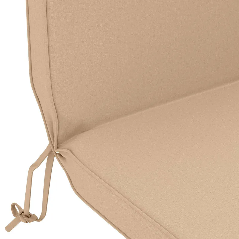 Adirondack Chair Cushion 100% Polyester Sand 124 x 55 x 5 cm