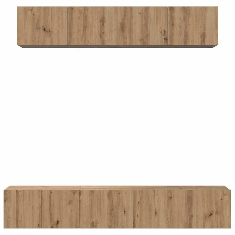 TV Cabinet Set 5 pcs Artisan Oak Engineered Wood