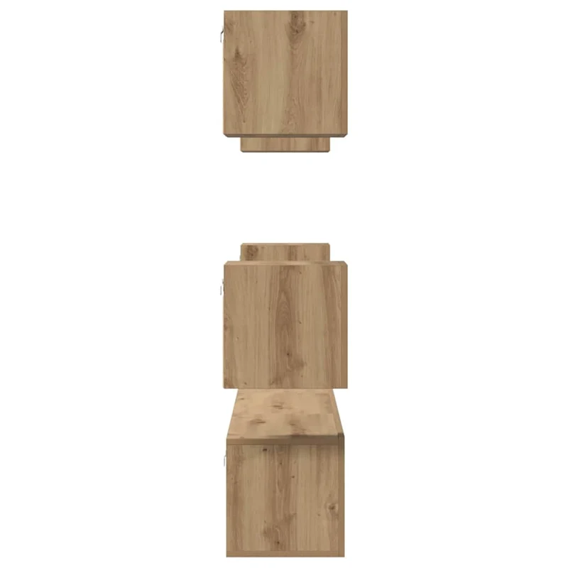 TV Cabinet Set 7 pcs Artisan Oak Engineered Wood