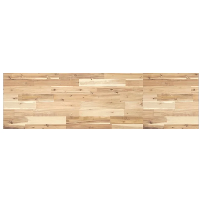 Table Top 120x40x2 cm Rectangular Solid Wood Acacia