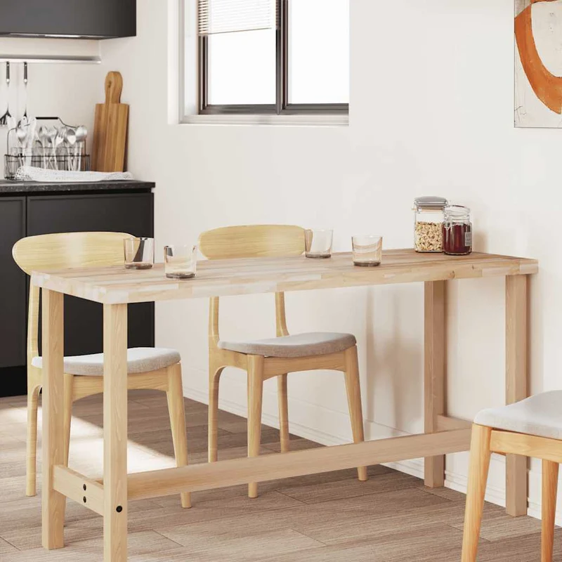 Table Top Rectangular 140x60x4 cm Solid Wood Acacia