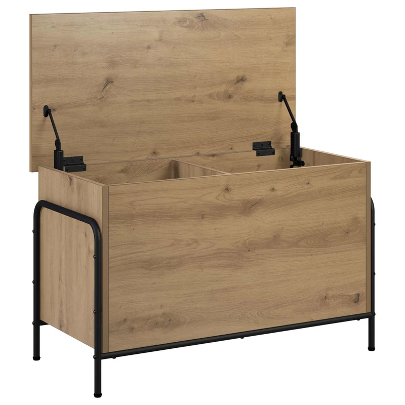 Storage Box Artisan Oak 80 x 40 x 49.5 cm Engineered Wood