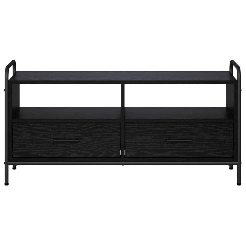 TV Cabinet 99.5 x 33 x 50 cm Black Oak Engineered Wood