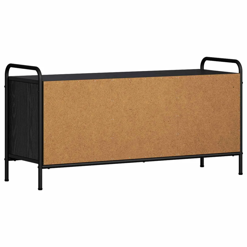 TV Cabinet 99 x 33 x 50 cm Black Oak Engineered Wood