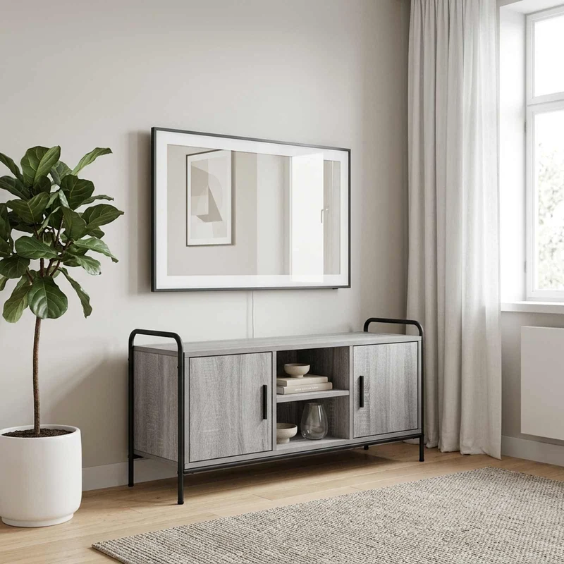 TV Cabinet 99 x 33 x 50 cm Grey Sonoma Engineered Wood