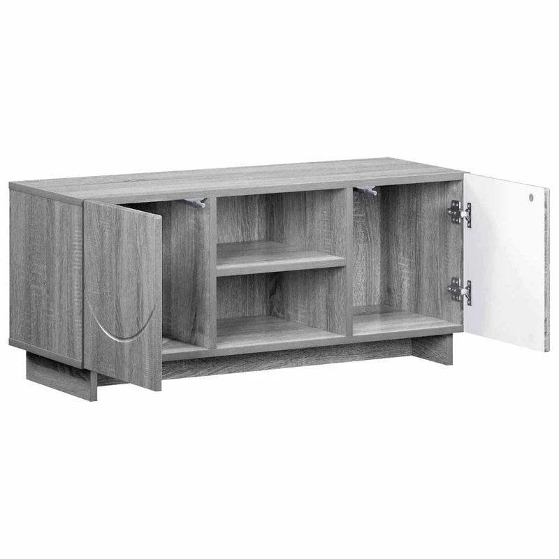 TV Stand 90 x 34.5 x 40 cm Grey Sonoma Engineered Wood