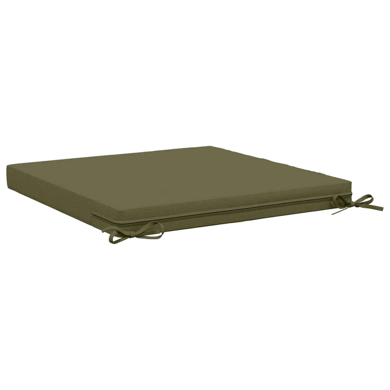 Seat Cushions SOEST 4 pcs 100% Polyester Olive Green