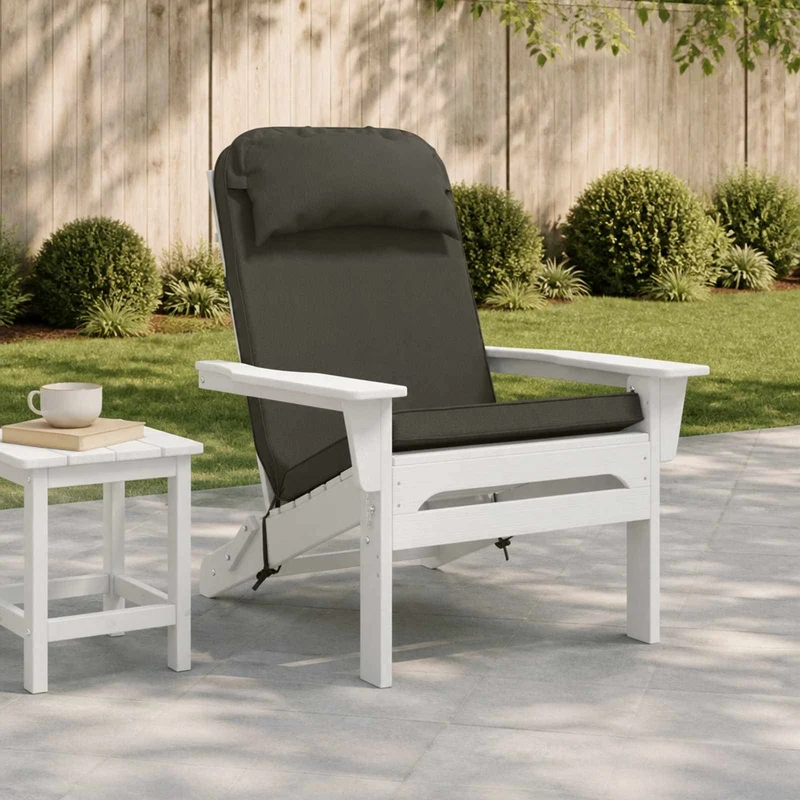 Adirondack Chair Cushion 100% Polyester Anthracite