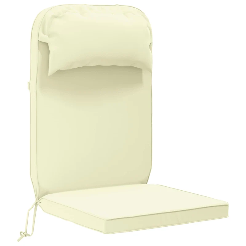 Adirondack Chair Cushion 100% Polyester Cream 124 x 55 x 5 cm