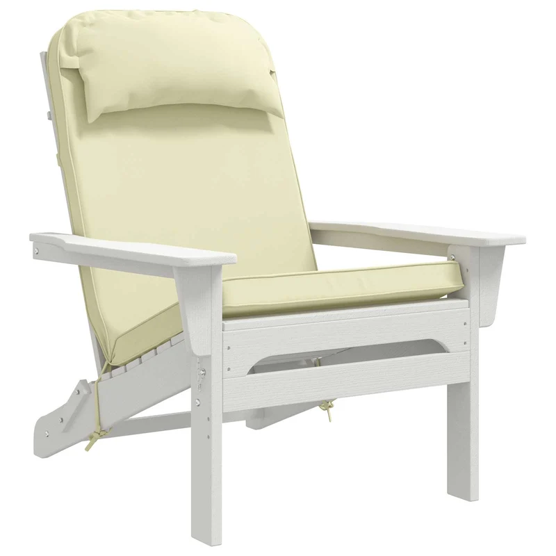 Adirondack Chair Cushion 100% Polyester Cream 124 x 55 x 5 cm