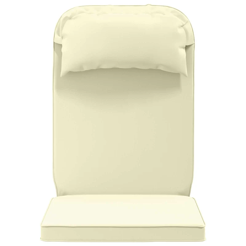Adirondack Chair Cushion 100% Polyester Cream 124 x 55 x 5 cm
