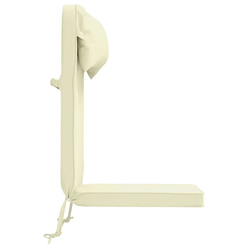Adirondack Chair Cushion 100% Polyester Cream 124 x 55 x 5 cm