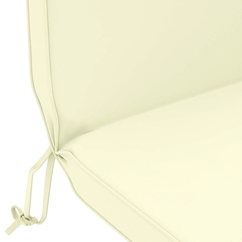 Adirondack Chair Cushion 100% Polyester Cream 124 x 55 x 5 cm