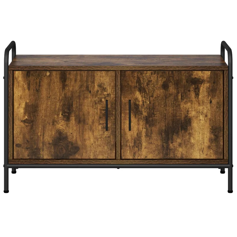 TV Cabinet 79.5 x 33 x 50 cm Smoked Oak Engineered Wood