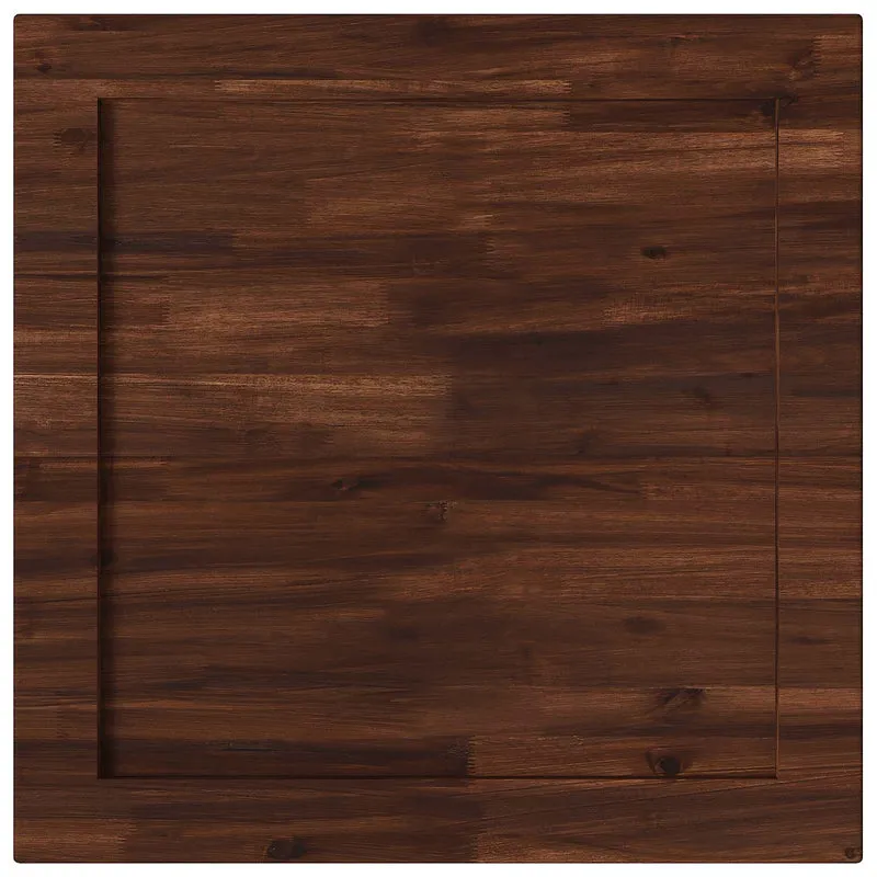 Rectangular Table Top 70 x 70 x 3.2 cm Square Solid Acacia Wood