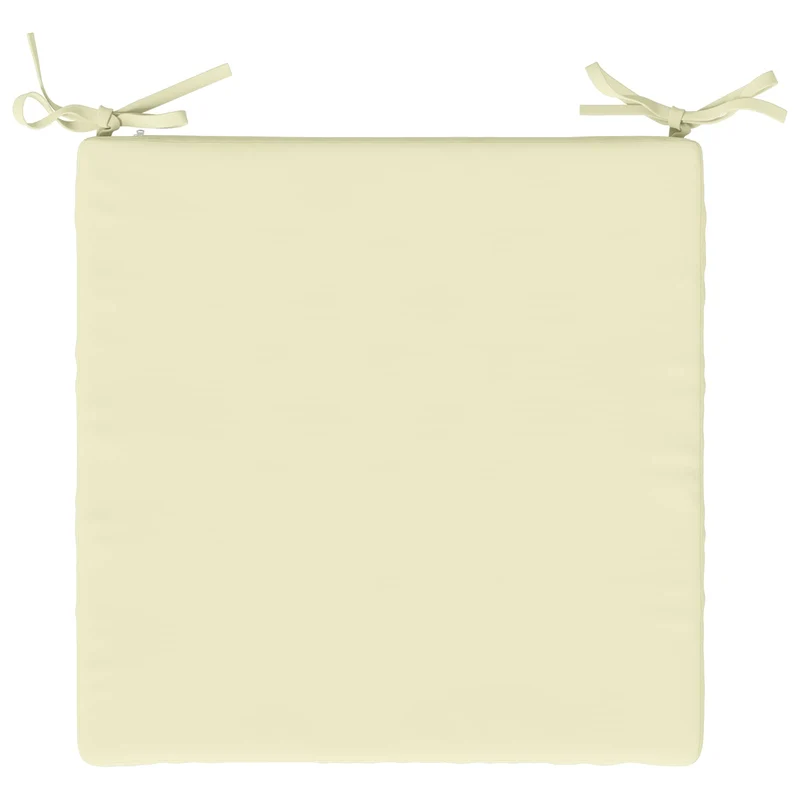 Seat Cushions SOEST 4 pcs 100% Polyester Cream 40 x 40 x 5 cm