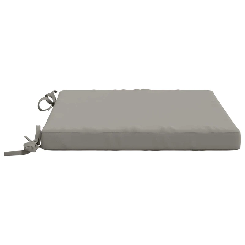 Seat Cushions SOEST 4 pcs 100% Polyester Grey 40 x 40 x 5 cm